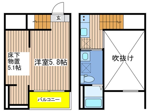 clarte　内田橋　Ⅱの物件間取画像